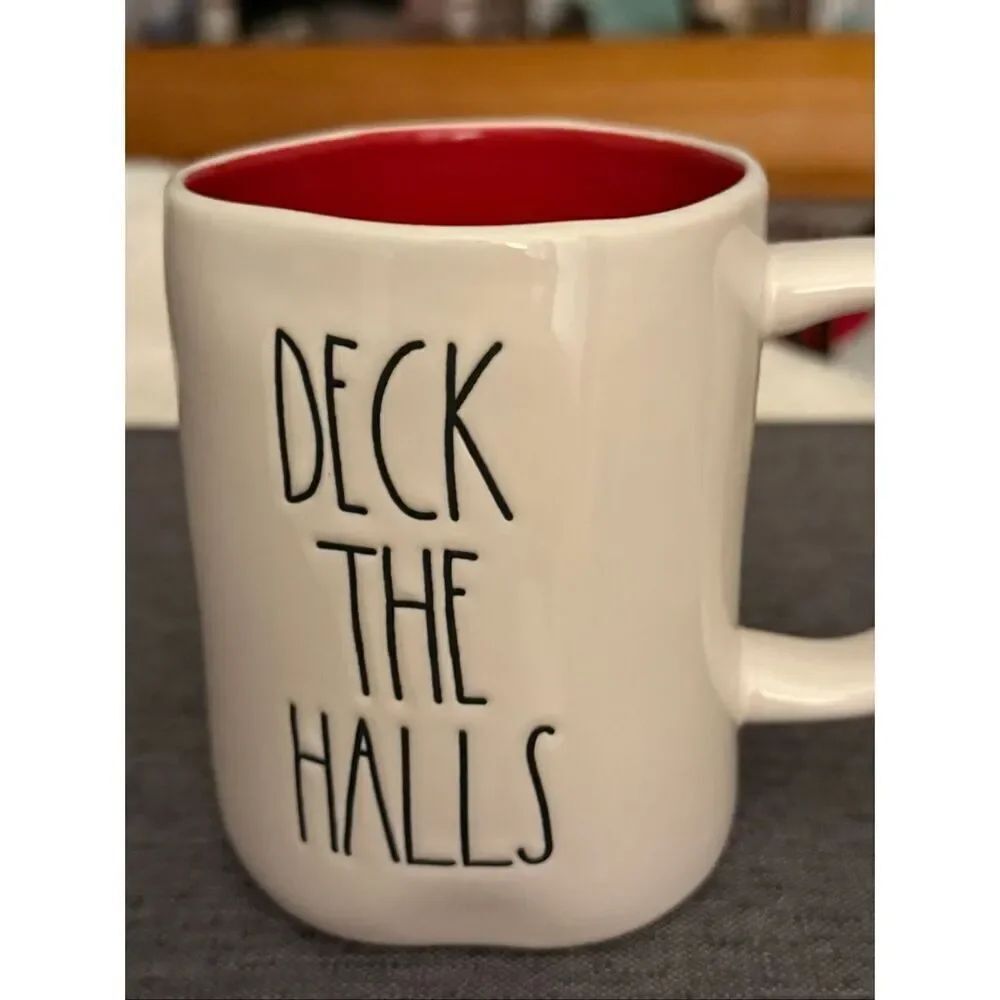 Rae Dunn Deck The Halls Red inside